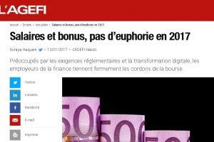 Agefi Bonus pas d'euphorie en 2017