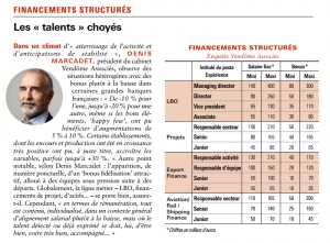 Agefi Bonus 2019 Financements Structurés